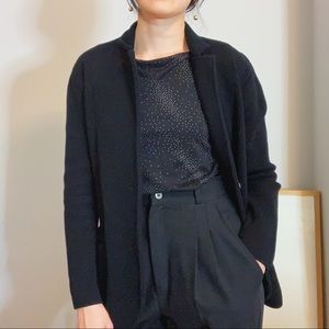 J. Crew Cotton Black Cardigan Sweater Jacket